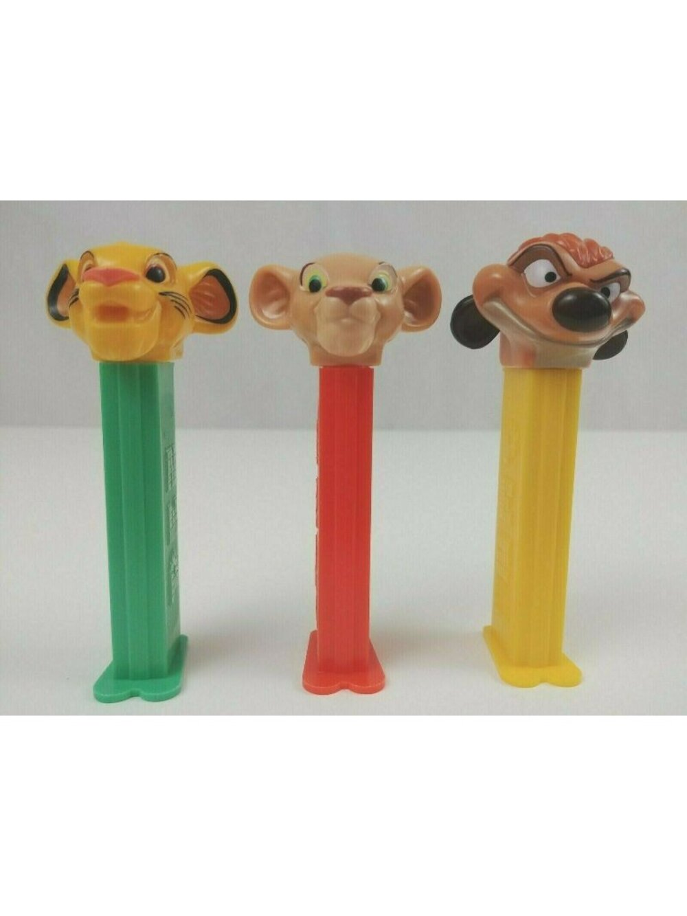 Vintage Lot of 3 Lion King Pez Dispensers Simba, Nala, & Timone